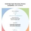Cambridge Upper Secondary Science Competition