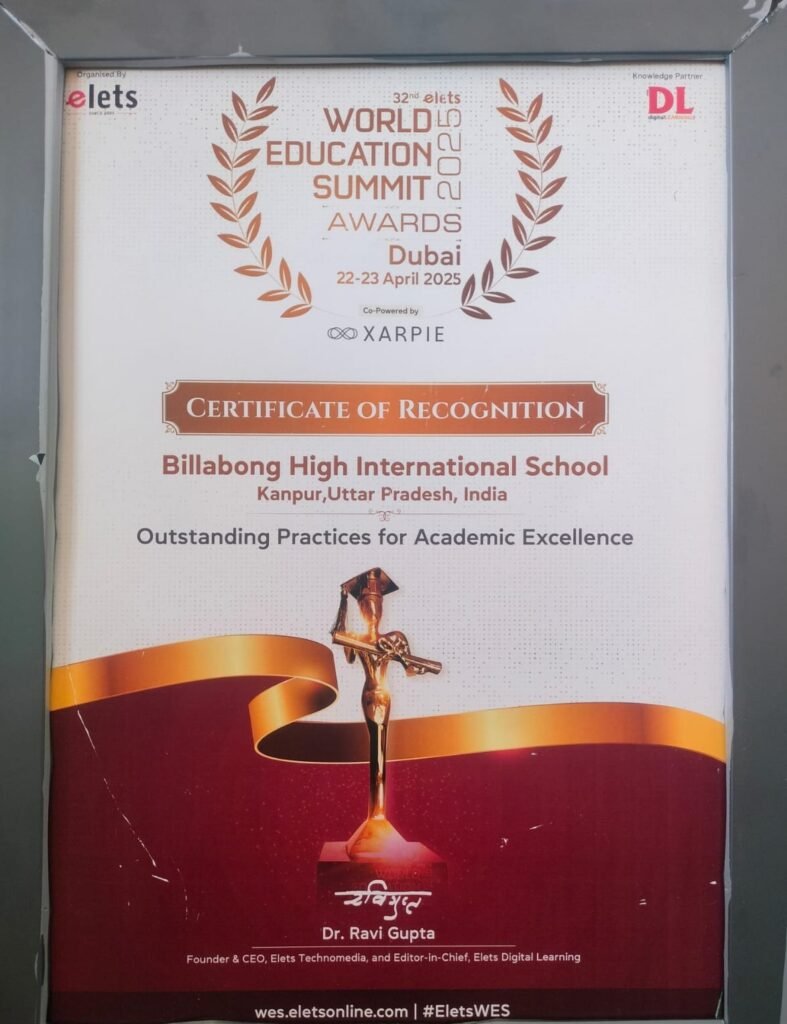 Certificate of Recognition for Outstanding Practices in Academic Excellence